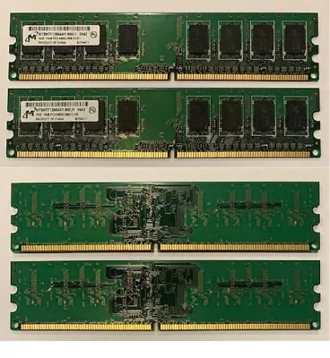 DDR4 Ram Micron China 1GB 1Rx8 PC2-6400U-666-13-D1 (x 2 Included) • $25