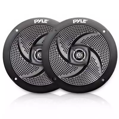 Waterproof Rated Marine Speakers Low-Profile Slim Style Speaker Pair 6.5'' • $35