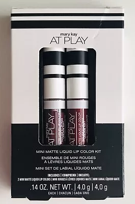 New Mary Kay At Play Mini Matte Liquid Lip Color Kit Berry Strong & Red Alert • $10.50