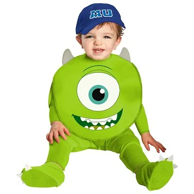 Mike Wazowski Costume Baby Monsters Inc Halloween Fancy Dress • $27.59