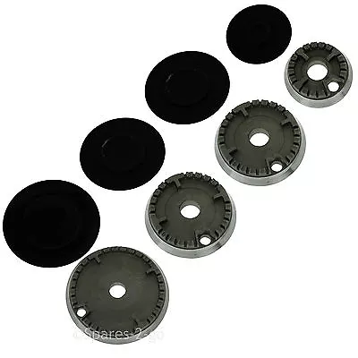 £20.12 • Buy ZANUSSI Oven Cooker Gas Hob Burner & Flame Cap Crown Kit Small Medium Large