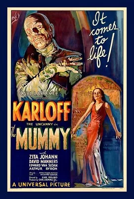 Boris Karloff As The Mummy - BIG MAGNET - 3.5 X 5 Inches • $5.98