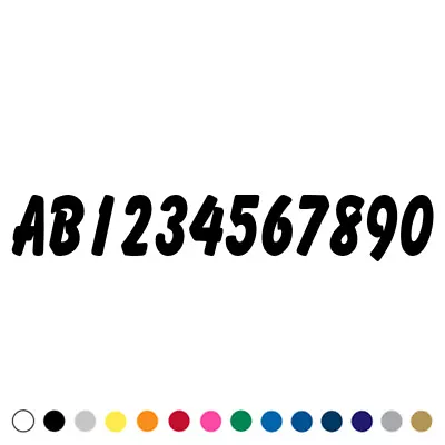 Custom Phone License Vin Number Decals Car Truck Trailer Lettering Sticker V2 • $7.95