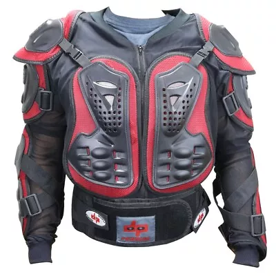 Red & Black CE Approved Perrini Full Body Armor Motorcycle Jacket  • $59.99