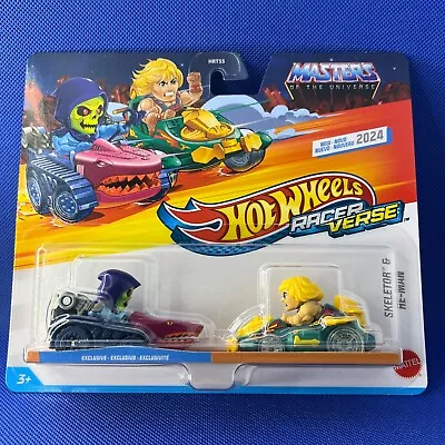 In Hand HOT WHEELS Motu RACERVERSE 2024 Exclusive SKELETOR 2 Pack HE-MAN Rare • $27.99