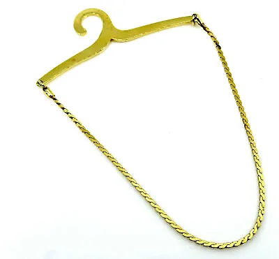 Classy Tie Chain Delicate Thin Serpentine Chain Formal Mens Jewelry • $14.50