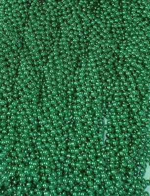 72 Mardi Gras Beads St Patricks Day Green Necklaces 6 Dozen Lot Party Favors • $21.99