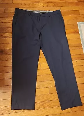 Cool 18 Pro By Haggar 38 X 30 Navy Blue Classic Fit Mens Golf Dress Pants • $11.99