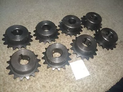 Lot 8 Vintage Small Industrial Roller Sprockets Steampunk Machine Gear Cog Wheel • $13.99