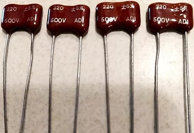 4 PCS VARIOUS Silver Mica Capacitors YOU CHOOSE THE VALUE  #5 LOT • $2.95