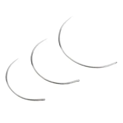 3Pcs     Bent     Sewing     Needle     For     Repair     Canvas     Upholstery • £3.49