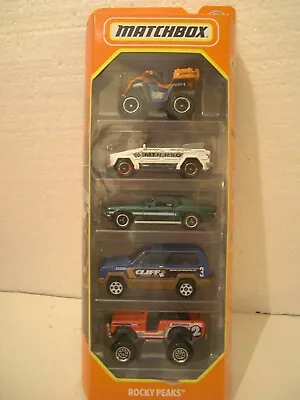 Matchbox Rocky Peaks 5 Pack 2020 1:64 Mustang Jeep Vw Type 181 Scout 4x4  • £6.99