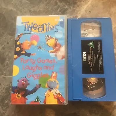 TWEENIES : PARTY GAMES LAUGHS AND GIGGLES - BBC CBeebies 2000 VHS PAL Video • £8.50