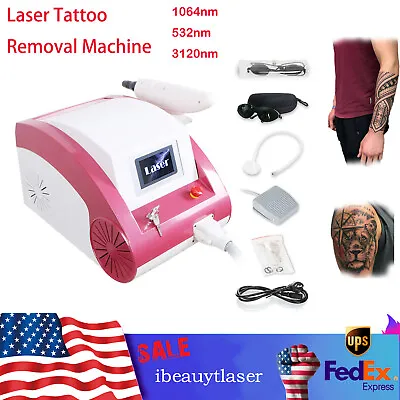 Q Switch ND YAG Laser Machine For Tattoo Removal Skin Whitening And Rejuvenation • $487.97