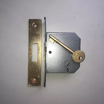 Yale British Standard 5 Lever Mortice Deadlock -64MM - Brass. No Keep • £15