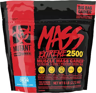 Mutant Mass Extreme Gainer – Whey Protein Powder – Build Muscle Size And Strengt • $52.89