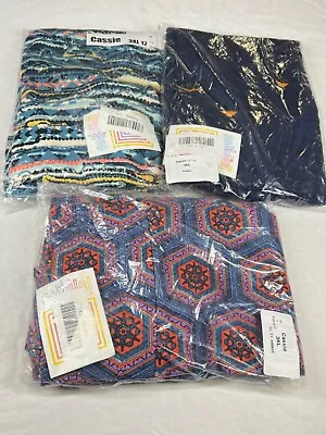 Lot Of 3 New Women's LuLaRoe Cassie Pencil Fitted Knee Length Skirt 3XL 12 • $7.99