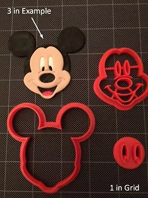 Mickey Mouse Fondant Cutter / Cookie Topper / Cupcake Topper / Micky Mouse • $8