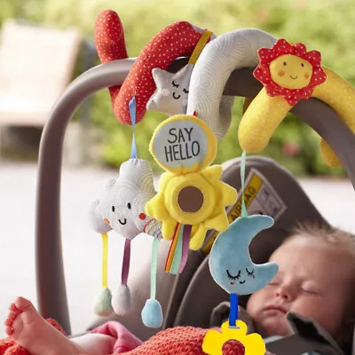 £8.72 • Buy Baby Crib Mobile Hanging Rattles Music Toys Revolve Soft Bed Infant Stroller UK