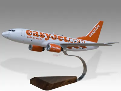 £215.50 • Buy Boeing 737-700 EasyJet Solid Kiln Dried Mahogany Wood Handmade Desktop Model