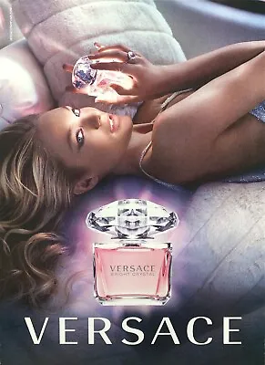 2018 VERSACE Bright Chrystal Women's Fragrance Original PRINT AD • $10.50