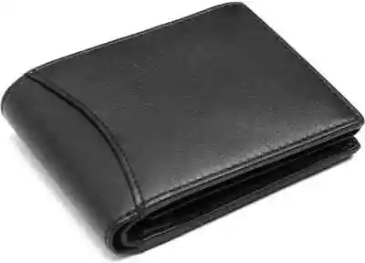 RFID Antitheft Slim Billfod Wallets Men Real Leather Coin Pocket Purse Wallet • £6.95