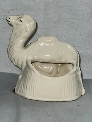 Vintage USA Pottery Camel Planter White Chipped On Bottom Edges Rare Find • $30