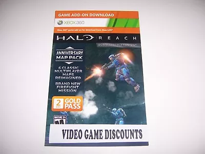 XBox 360 Live HALO Reach Anniversary Map Pack Bonus Content Card Code • $7.99