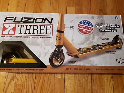 $78.99 • Buy Fuzion X-3 Pro 2018 Scooter  - Gold