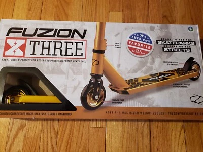 $78.99 • Buy Fuzion X-3 Pro 2018 Scooter  - Gold
