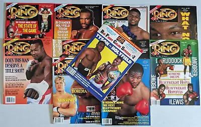 The Ring Magazine 1992 10 Month Set Bonus Tyson & Holyfield Poster NOS Boxing ++ • $19.20