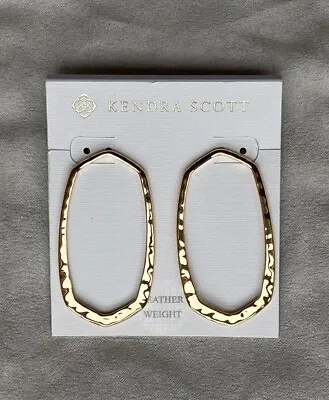 Kendra Scott Zorte Open Frame Earrings In Rose Gold • £40