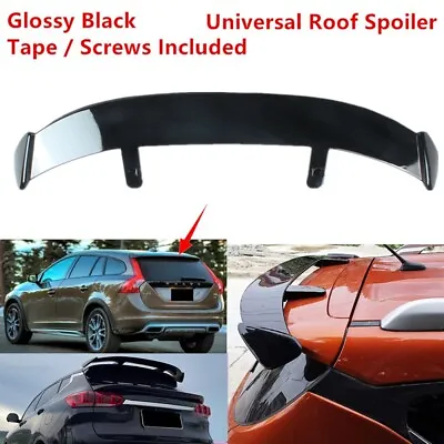 Fit For Volvo V60 15-18 Rear Window Roof Spoiler Modified Wing ABS Glossy Black • $84.19