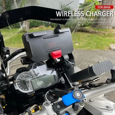 $59 • Buy For F800GS ADV F700GS Navigation Bracket Wireless Charging Support Mobile Phone
