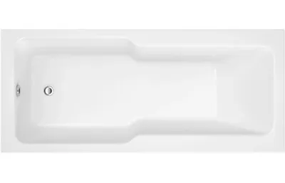 £361.49 • Buy 1700 White Gloss Evolve Single Ended Bathtub Straight Shower Bath Screen Panels