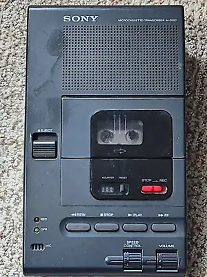 Sony M-2000 Desktop Cassette Transcriber / Recorder- For Parts No Charger  • $19.99