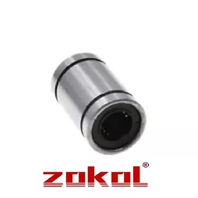 LM12UU LINEAR BEARING BY ZOKOL 12mm I/D X 21mm O/D X 30mm Width • £3.95