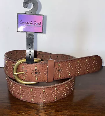 Great Looking Brand New Ladies Cowgirls Rock Belt Brown Size XXL • $9.99