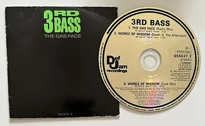 3rd Bass The Gas Face / Wordz Of Wisdom UK 3-Track CD Single 1991 MEGA RARE! • £40