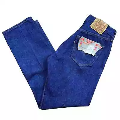 Vintage Deadstock NWT 1984 Levi’s 501XX Dark Indigo Denim Jeans Preshrunk 34X30 • $199.99