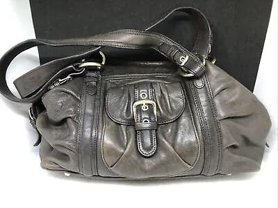 Junior Drake Coffee Brown Pauline Italian Leather Hand Bag • $25.99