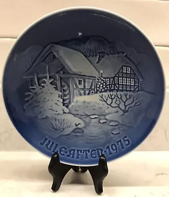 B & G Copenhagen Porcelain Plate 1975 Christmas At The Old Water-mill • $11.99