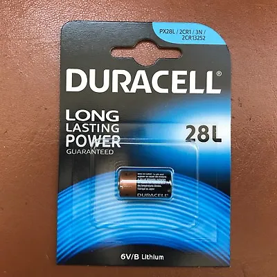 NEW Duracell 28L 6V Lithium Photo Battery PX28L 2CR-1/3N L544 2CR13252 • £8.19