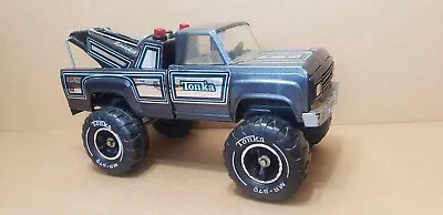 Vintage Tonka Tow Truck PRESSED STEEL WRECKER 11062 MR-970 + Jack Metal USED • $29.95