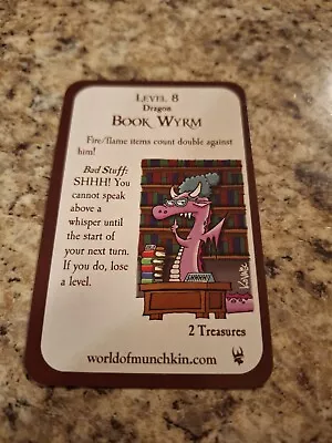 Munchkin Book Wyrm Promo Card Steve Jackson Games • $10