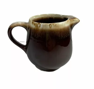 Vintage McCoy Brown Drip Creamer Pottery 7020 Made In USA 4  Farmhouse Country • $9.99