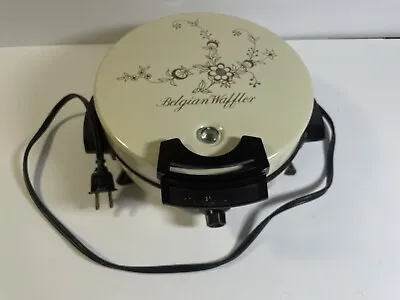 Toastmaster Belgian Waffler Waffle Maker Vintage Model 250/442A Floral Design B • $28