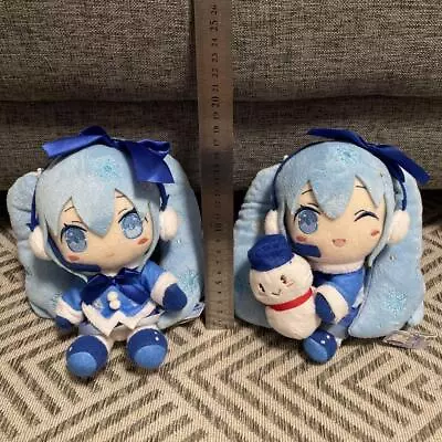 VOCALOID Plush Toy Doll Fluffy Coat Ver 2012 Hatsune Miku Snow Miku Goods Lot 2 • $92.07