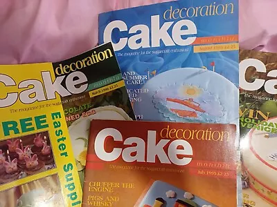 Cake Decoration Magazines 4 X Issues From 1995/96 • £3