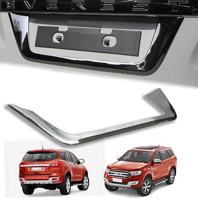 $60.89 • Buy Chrome Cover Tailgate License Plate Trim Fit For Ford Everest Suv 2015 16 17 19